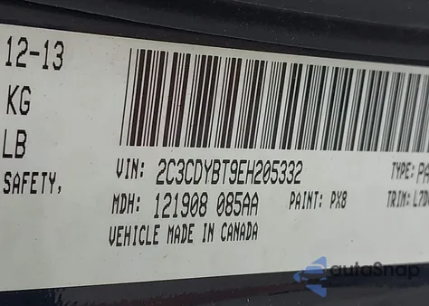 2014 Dodge Challenger R/T z USA, uszkodzony, nr VIN 2C3CDYBT9EH205332